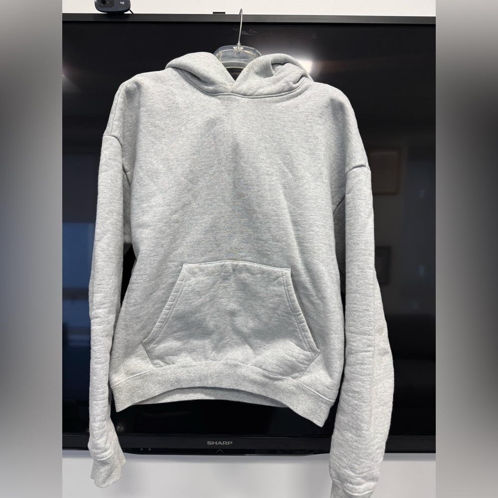 Lucid Blanks 600 GSM Heather Grey Hoodie - Medium